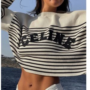 CELINE CROPPED SWEATER